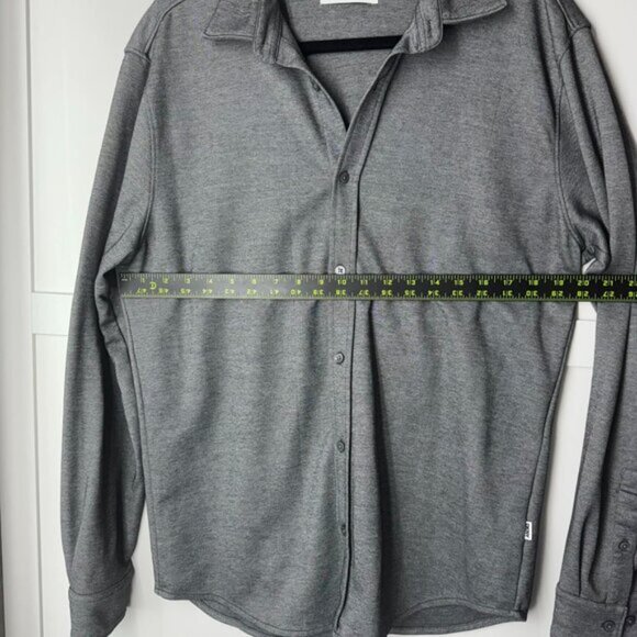 DKNY Men's Semi-Formal Button down collared Long Sleeve Top Gray Large - Picture 7 of 8